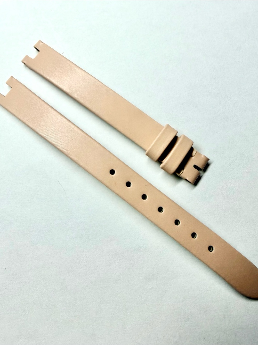 CARTIER 10/9mm Light Pink Leather Watch Strap Band